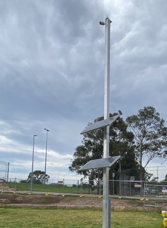 Custom grandstand timelapse camera installation for Kane Constructions Kellyville