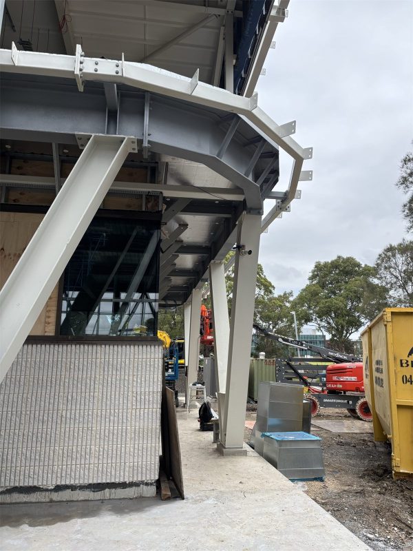 CCTV camera temporarily installed on the new structure at the Bruce Gordon Centre, North Wollongong