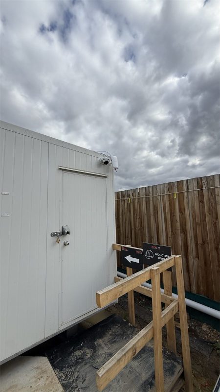 CCTV camera and point-to-point wireless link on the induction shed at Storage King St Albans