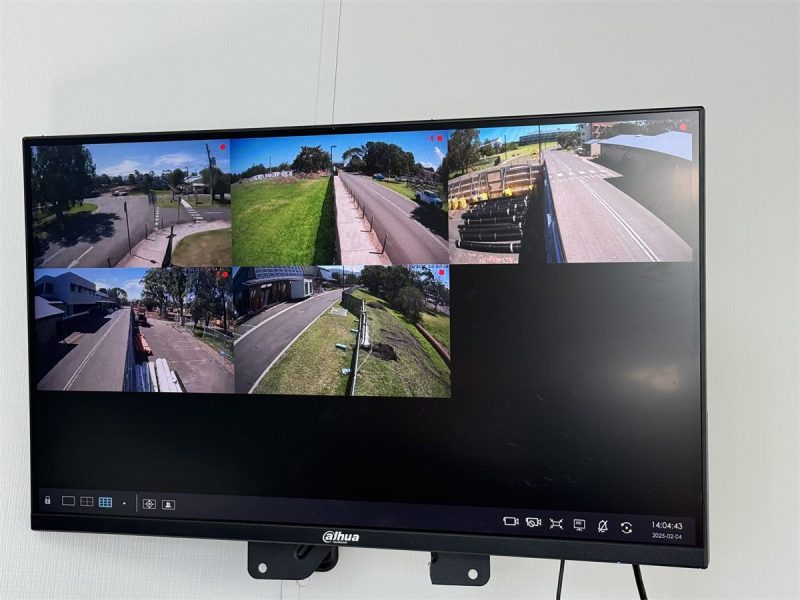 CCTV views of streets and intersections around the Bruce Gordon Centre site used for traffic management