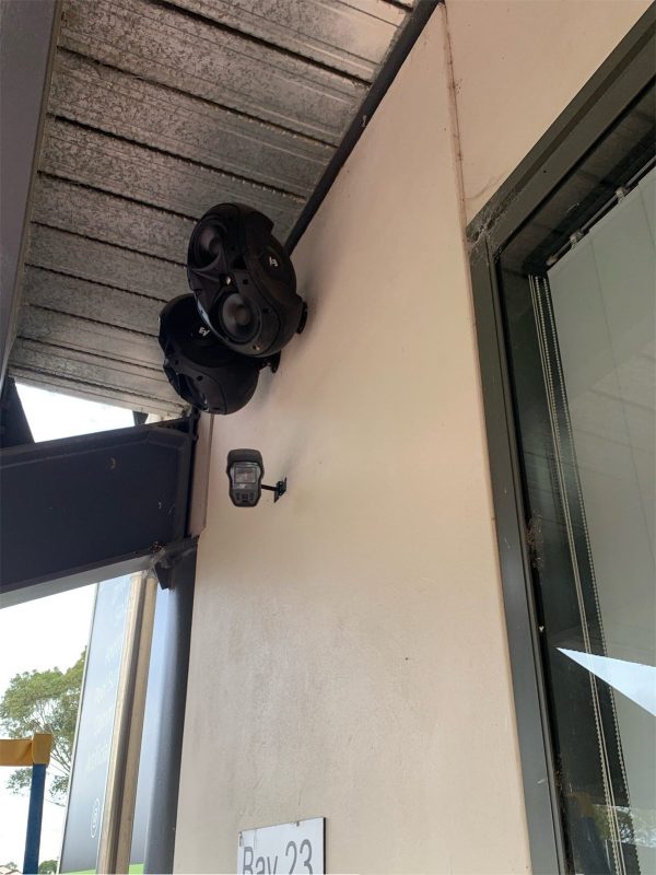 MotionViewer security camera in a spectator bay of the old eastern grandstand at BlueBet Stadium, Penrith