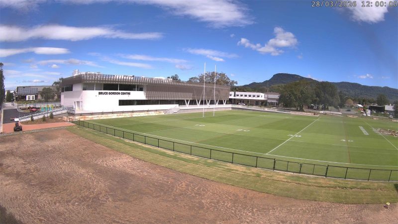 Timelapse camera 2 view of the Bruce Gordon Centre in North Wollongong nearing completion, March 2026
